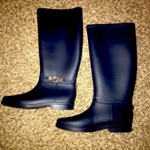 Navy Blue Rain Boots